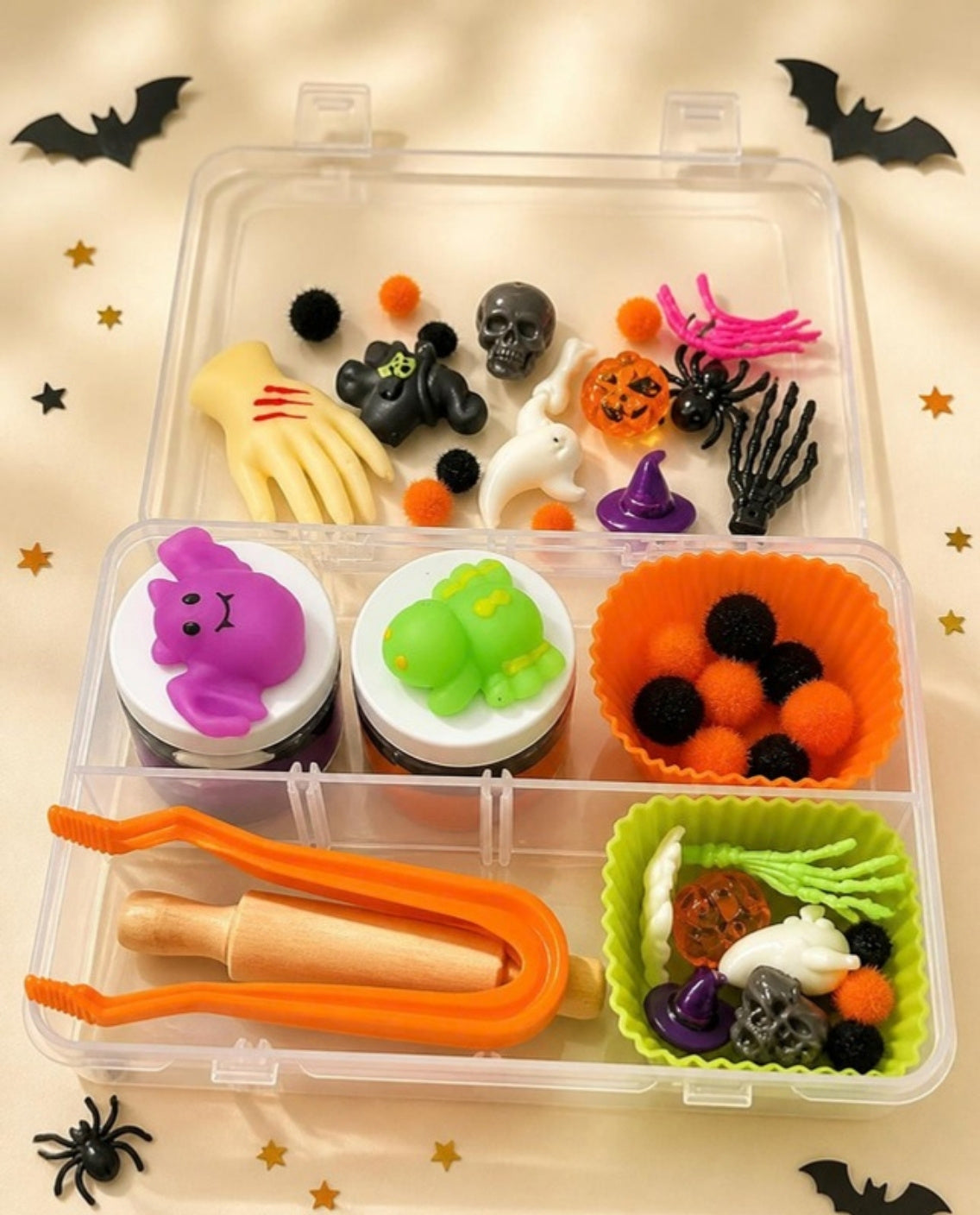 Mini Silly Spooky Halloween Sensory Bin