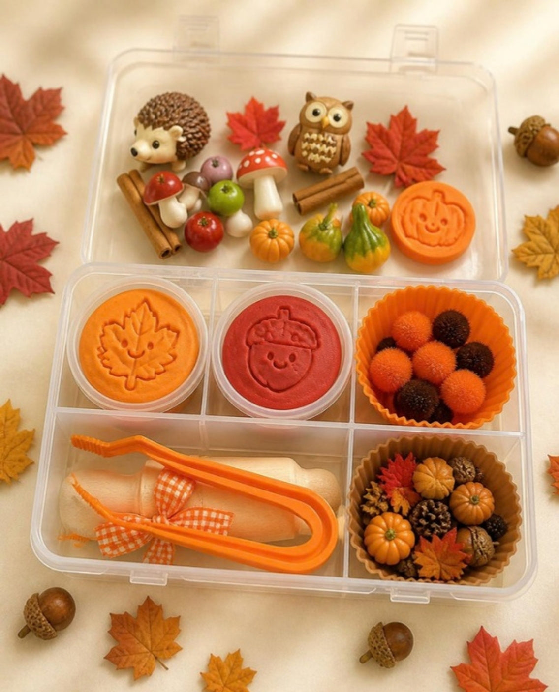 Mini Fall is Here Sensory Bin